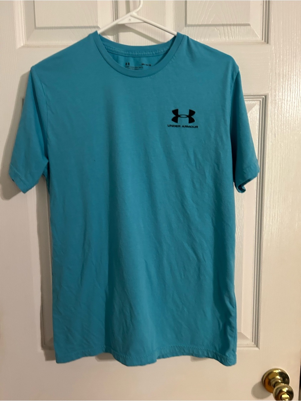 Under Armour Men’s Teal Blue Short Sleeve Logo Tee